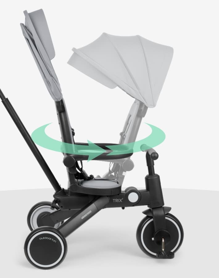 מושב מסתובב 360 בתלת אופן Kikkaboo TRIX 2