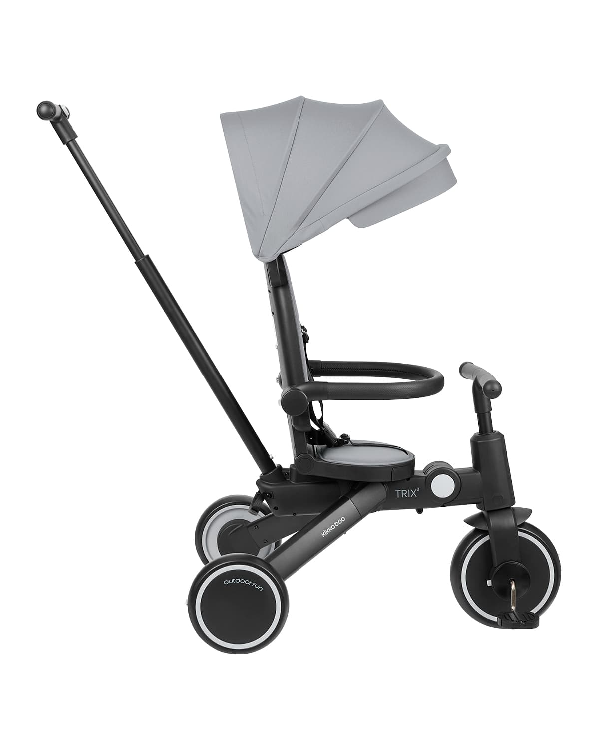 Trix 2 Grey - תלת אופן משולב עגלה עם חופה וריקליינר