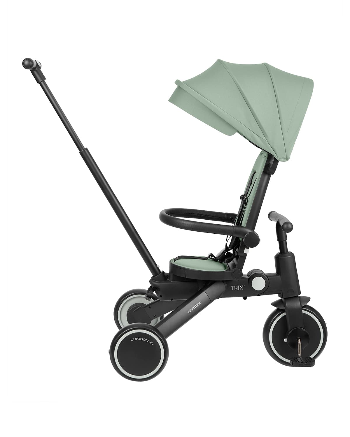 תלת אופן חכם 8 ב־1 עם מצבי דחיפה ורכיבה עצמאית