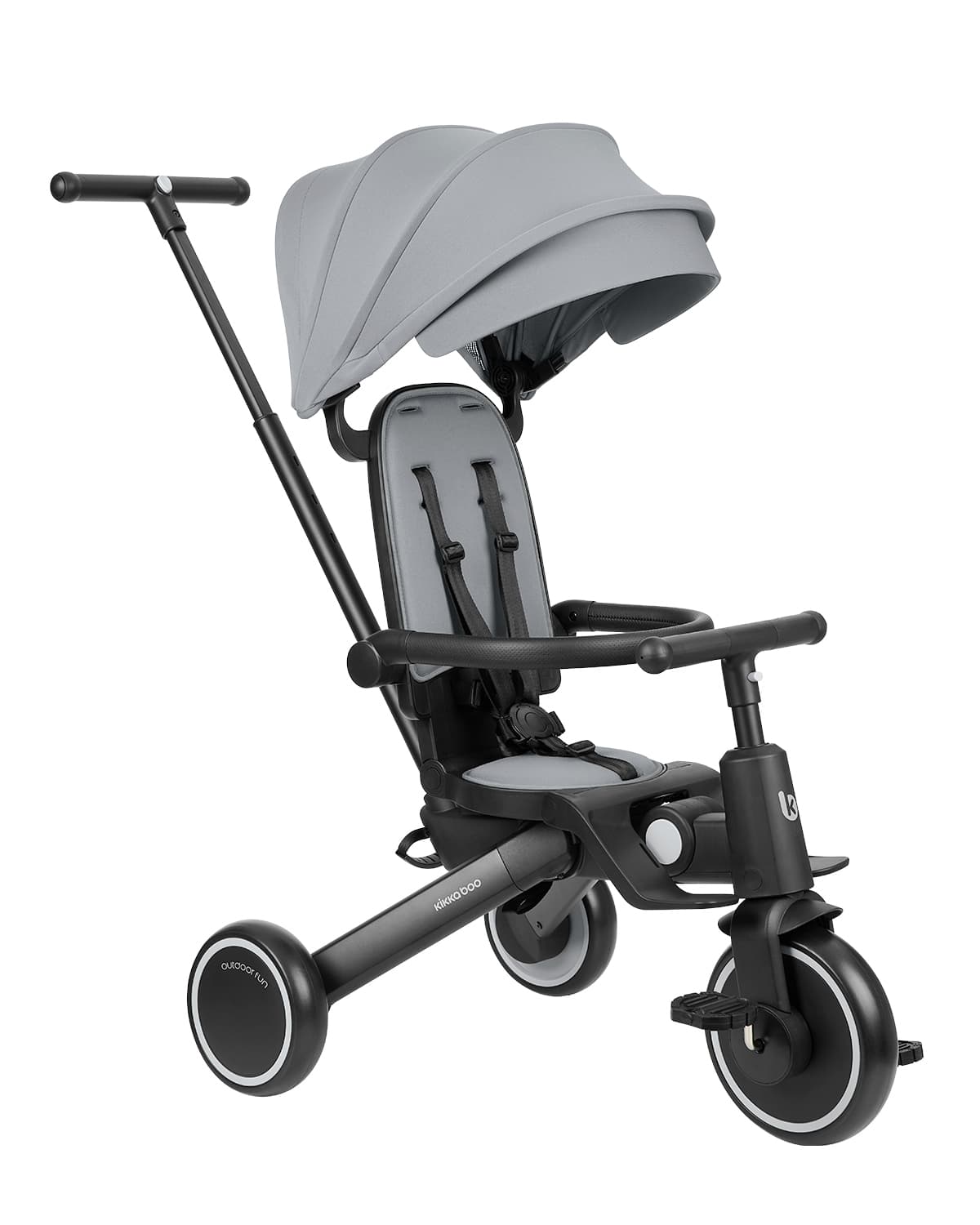 תלת אופן Trix 2 Grey 8 ב־1 לילדים מגיל 10 חודשים עד 4 שנים