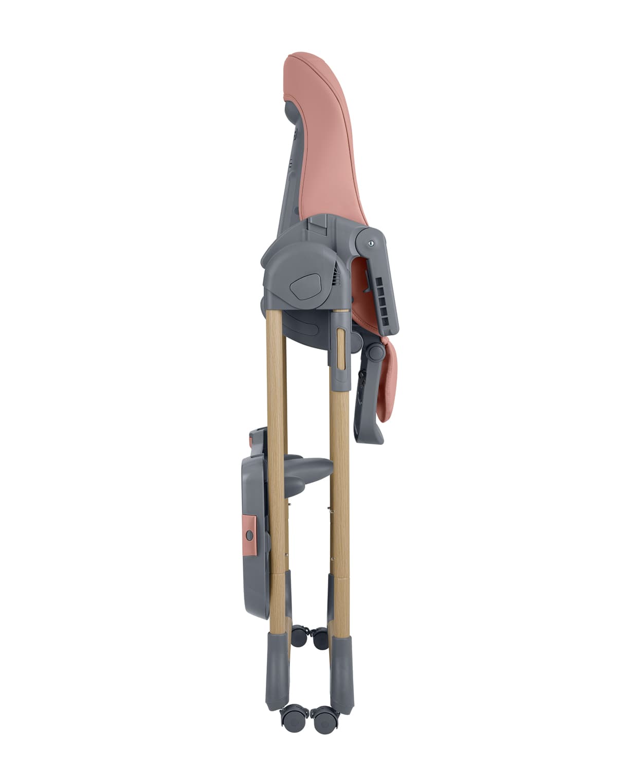 כיסא אוכל Olive 2 ורוד במצב מקופל